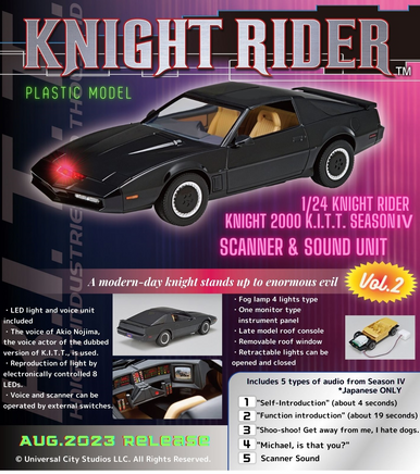 1/24 Aoshima Knight Rider Knight 2000 K.I.T.T. Season IV Scanner & Sound Unit 6561