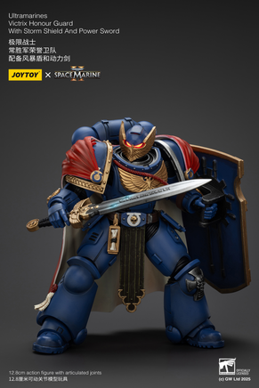 Joytoy Ultramarines Victrix Honour Guard with Storm Shield and Power Sword 01345