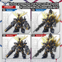Bandai SD Gundam Cross Silhouette Unicorn Gundam 02 Banshee (Destroy Mode) & Banshee Norn Parts Set 2588122