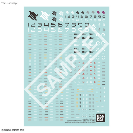 Bandai 30MM Water Slide Decals Multiuse #2 2607524