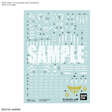 1/144 Bandai Gundam Decal 126 RG Sazabi 2578995