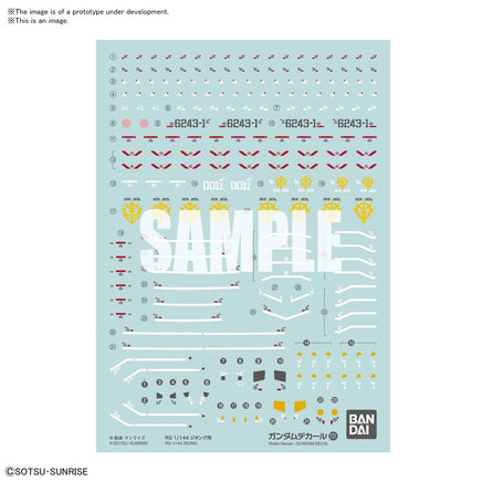 1/144 Bandai Gundam Decal131 RG Zeong 2579000