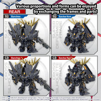 Bandai SD Gundam Cross Silhouette Unicorn Gundam 02 Banshee (Destroy Mode) & Banshee Norn Parts Set 2588122