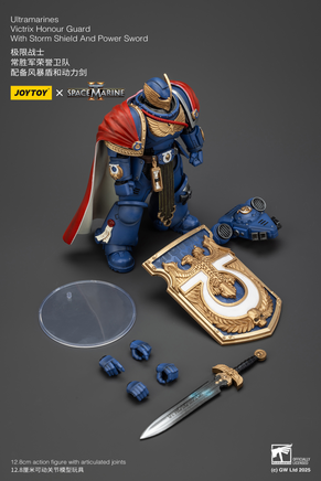 Joytoy Ultramarines Victrix Honour Guard with Storm Shield and Power Sword 01345