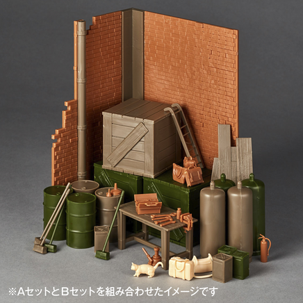 Kaiyodo ARTPLA Girls & Panzer Final Chapter Garage Set [B] AP036