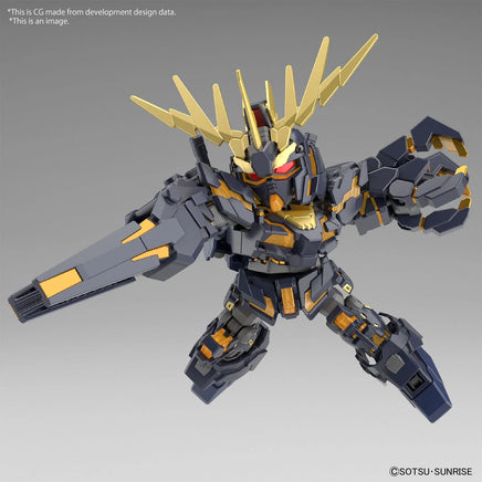 Bandai SD Gundam Cross Silhouette Unicorn Gundam 02 Banshee (Destroy Mode) & Banshee Norn Parts Set 2588122