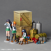 Kaiyodo ARTPLA Girls & Panzer Final Chapter Garage Set [B] AP036