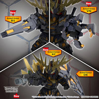 Bandai SD Gundam Cross Silhouette Unicorn Gundam 02 Banshee (Destroy Mode) & Banshee Norn Parts Set 2588122
