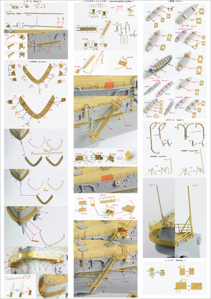 1/350 Pontos Model IJN Mikasa 1905 Detail Up Set 35021F1