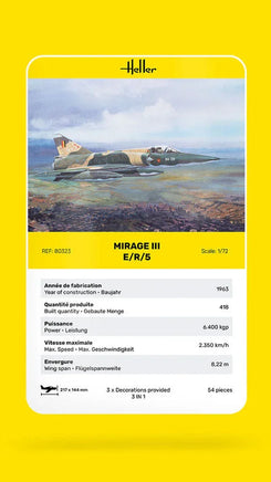 1/72 Heller Mirage III E/R/5 - MPM Hobbies