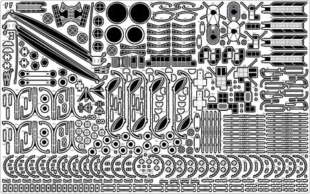 1/350 Pontos Model IJN Mikasa 1905 Detail Up Set 35021F1