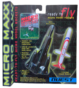 Quest Micro Maxx SR-71 Blackbird & Tomahawk Cruise Missile Dual Rocket Pack 5641