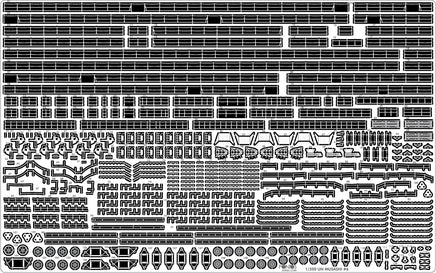 1/350 Pontos Model IJN Musashi 1944 Detail up set Advanced Coal Black Deck 37025FB