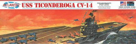 1/500 Atlantis Models USS Ticonderoga CV-14 Aircraft Carrier - 611