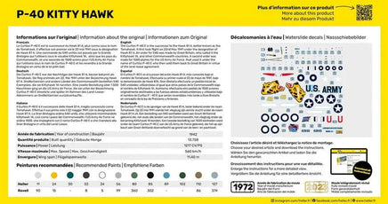 1/72 Heller P-40 Kitty Hawk STARTER KIT - MPM Hobbies