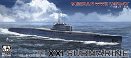 1/350 AFV GERMAN U-BOAT TYPE XXI SE73501 - MPM Hobbies