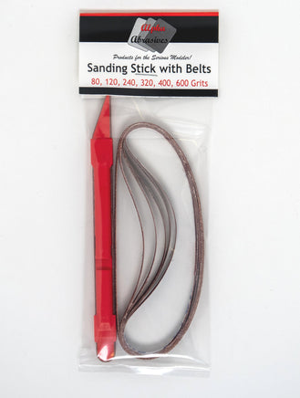 Alpha Abrasives Assorted Sanding Sticks with Belts 6/pack - #55679G