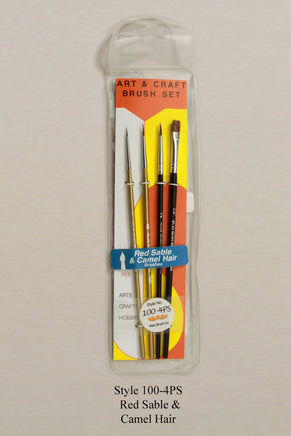 Atlas Brush Style 100 4PS Red Sable & Camel Hair - MPM Hobbies