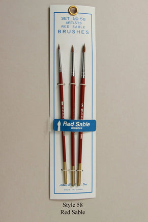 Atlas Brush Style 58 Red Sable - MPM Hobbies