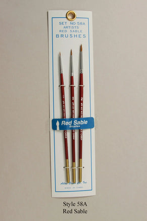 Atlas Brush Style 58A Red Sable Detail - MPM Hobbies