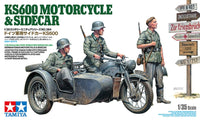 1/24 Tamiya German KS600 Motorcycle with Sidecar 35384