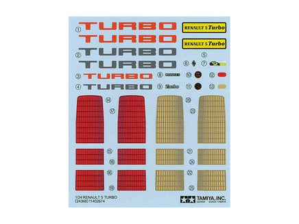 1/24 Tamiya Renault 5 Turbo Kit 24368