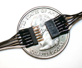Train Control Systems 6-pin Mini Connector (Black Wires) 1337