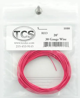 HO Train Control Systems 30 Gauge Wire - 20ft Red 1080