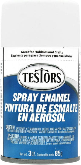 Testors Flat White Enamel Spray 1258