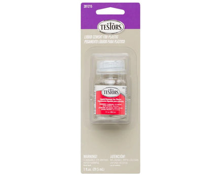 Testors Liquid Cement for Plastics - Carded 281215