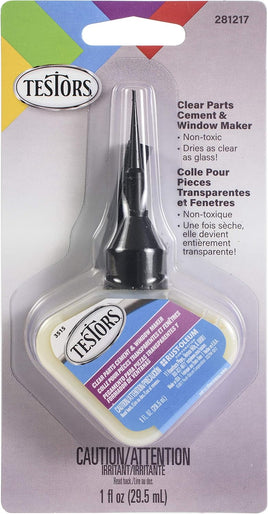 Testors Clear Parts Cement 1 oz. 281217