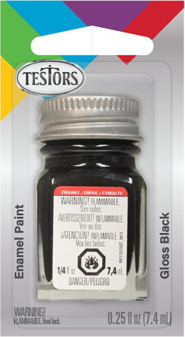 Testors Gloss Black Enamel Paint 1147