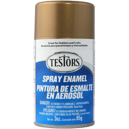 Testors Metallic Gold Enamel Spray Paint 1244 - MPM Hobbies