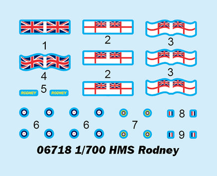 1/700 Trumpeter HMS Rodney - 06718