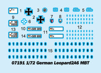 1/72 Trumpeter German Leopard2A6 MBT - 07191