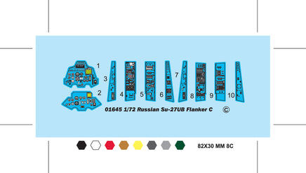1/72 Trumpeter Russian Su-27UB Flanker C Fighter - 01645
