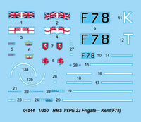 1/350 Trumpeter HMS Type 23 Frigate Kent (F78) - 04544 - MPM Hobbies