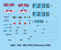 1/350 Trumpeter HMS Type 23 Frigate Montrose (F236) - 04545 - MPM Hobbies