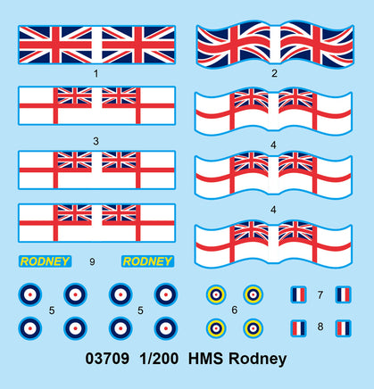 1/200 Trumpeter HMS Rodney - 03709