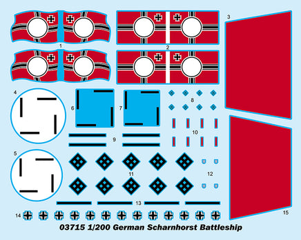 1/200 Trumpeter German Scharnhorst Battleship - 03715