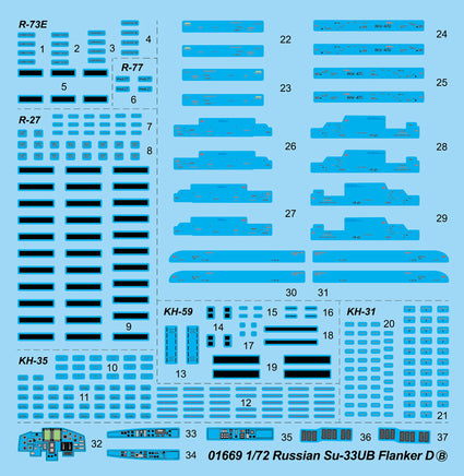 1/72 Trumpeter Russian Su-33UB Flanker D - 01669