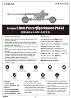 1/35 Trumpeter German 88mm Pak43/41 Gun - 2308