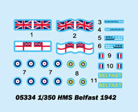 1/350 Trumpeter HMS Belfast (1942) - 05334 - MPM Hobbies
