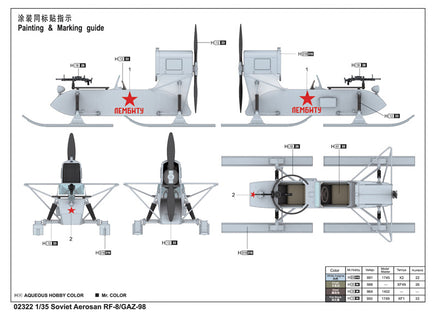 1/35 Trumpeter Soviet Aerosan RF-8 - 2322