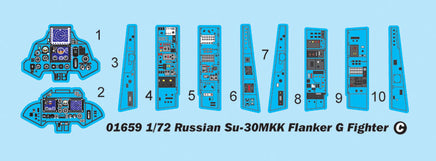 1/72 Trumpeter Russian Su-30MKK Flanker G - 01659