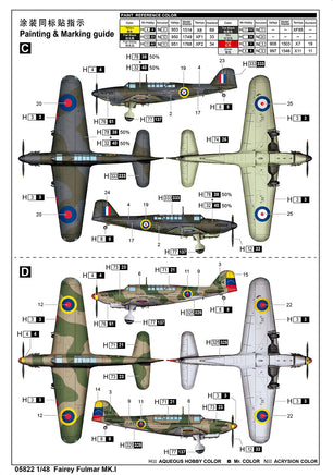 1/48 Trumpeter Fairey Fulmar Mk.I - 05822