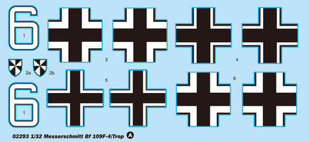 1/32 Trumpeter Messerschmitt Bf 109F-4/Trop - 02293