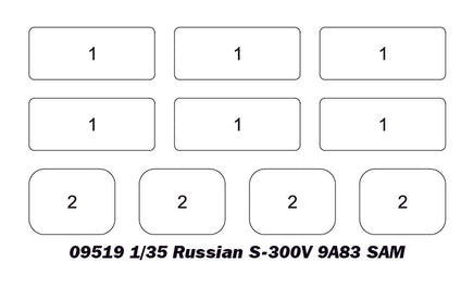 1/35 Trumpeter Russian S-300V 9A82 SAM - 09518