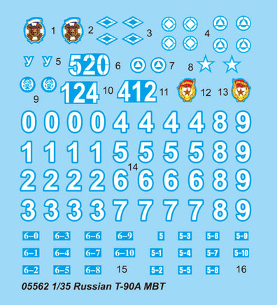 1/35 Trumpeter Russian T-90A MBT - 05562