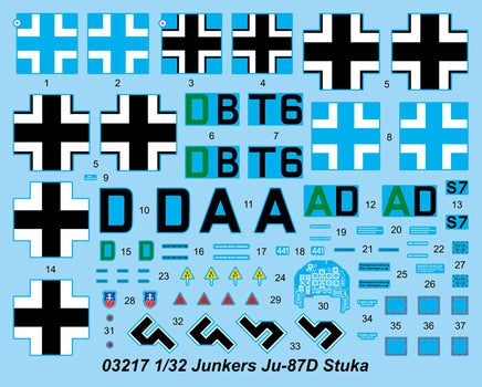 1/32 Trumpeter Junkers Ju-87D Stuka - 03217